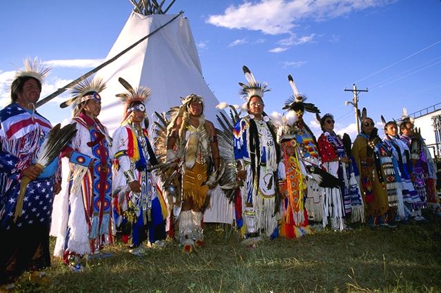 Photo: Indian Pow Wow dancing.